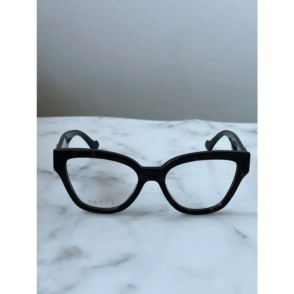 NEW Gucci GG1424O Brown Marmont Cat Eye Eyeglasses Frames
